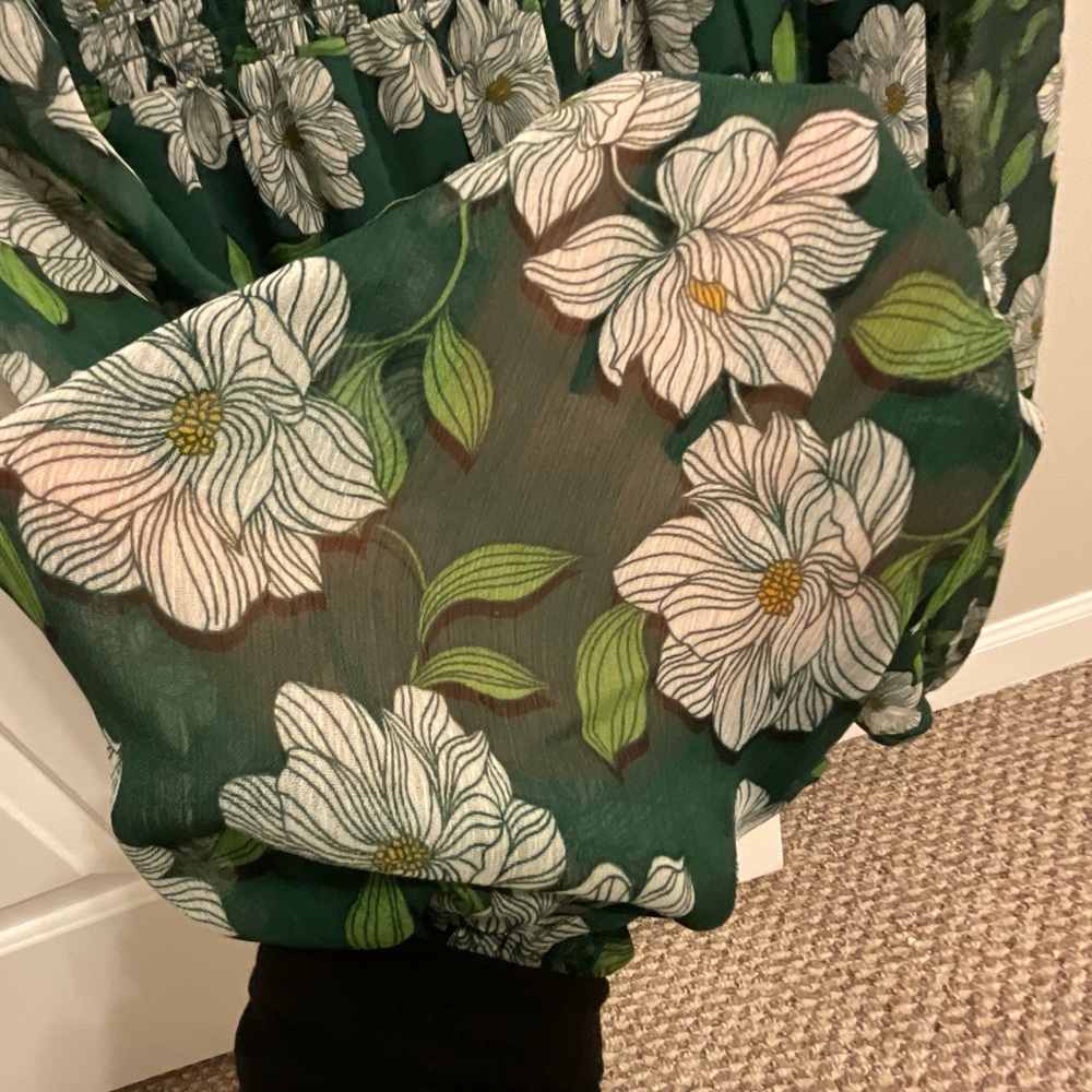 Draper James Smocked Woven Top/Blouse - Picture 12 of 12